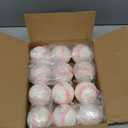 Baseballs 12 Pack Dimpled Baseballs, 9-Inch Pitching Machine Balls for Hand-Eye Coordination, Hitting and Fielding Practice
