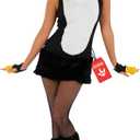 fun shack Female Penguin Costume, Womens Penguin Costumes, Pinguino Costume, Christmas Costumes For Women (Large, Black)