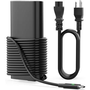 ROLADA 130W USB C Charger Compatible with Dell Latitude 5000 7000 9000 Series 5320 5330 5420 5430 5520 5530 9410 9420 9430, XPS 15 17 9575 9500 9510, Precision 5770 5760 Type C Slim Power Cord