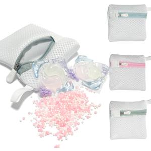 4PCS Laundry Pod Anti-Sticking Bag Laundry Pods Dissolution Protection Bag Scent Beads Bags Durable Storage Bag for Pods Scented Beads