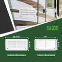 RVGUARD RV Refrigerator Lower/Upper Mount Vent 20-3/4"W x 10-3/4"H, RV Refrigerator Vent Cover Replacement White with Screen for Camper Trailer