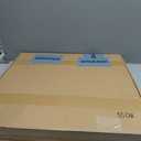 Large Wall Clock for Living Room Decor Mid Century Modern Silent Kitchen Big Wall Clock for Bedroom Decorative Metal Office Non Ticking Battery Operated Wall Watch 22 Inch (Gold-blue)