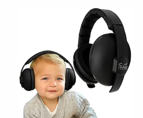 Baby Headphones for Noise Protection - 1 Count Blue Over-Ear - Adjustable Headband & Padded Earcups - Infant Noise Blocking Earmuffs & Toddler Ear Muffs 0-24 Months