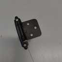 Overlay Cabinet Hinges 1/2 Inch 50 Pack (25 Pairs) Face Mount (Matte Black, Screws Included)