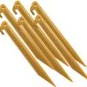 Coleman Tent Pegs, 9-Inch Long Durable Plastic Tent Stakes, 6-Pack