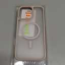 TORRAS Magnetic Shockproof for iPhone 16 Pro Max Case, [4X Military-Grade Protection] [Compatible with MagSafe] Translucent Desert Titanium White