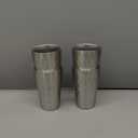 Stainless Steel Double Wall Cups, 16 oz Insulated Tumbler, 4 Pack Unbreakable Stackable Water Tumblers Insulated Metal Cup Premium Drinking Glasses for Travel Camping Home Outdoor (fire diamond-patterned)