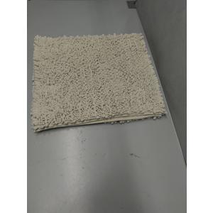 Non-Slip Bath Rug,Extra Soft Microfiber Bedroom Shag Carpet with Anti-Slip Backing,Water/Dust Absorbent Fast Dry Shower Mat,Sound Insulated Stairs Pad,Machine Washable (Ivory,12 x 19 Inches)