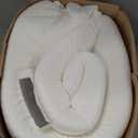 Bed Wedge Pillow for Headboard Gap Up to 7", Triangle Gap Filler for Bed, Mattress Wedge Gap Filler, Headboard Space Filler, Corner Pillow, White King 76"