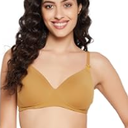 Organic Basics Womens Core Rib Triangle Bralette, Golden Clay, X-Large