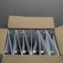 Office Essentials Economy View 3 Ring Binders, 2" Round Rings, 2.8" Spine, 375-Sheet Capacity, White Binders (12-Pack of 03428)