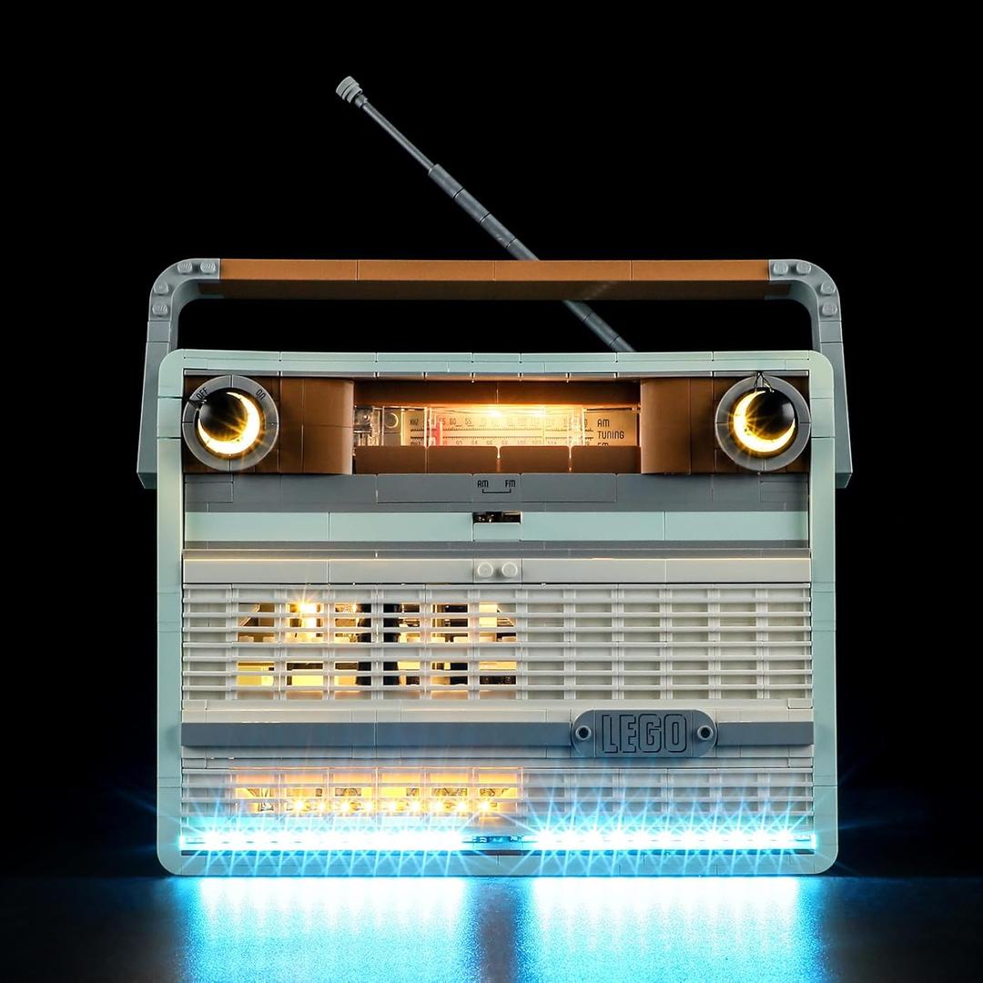 LIGHTAILING Light for Lego-10334 Retro Radio - Led Lighting Kit Compatible with Lego Building Blocks Model - NOT Included The Model Set