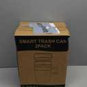 2 Pack 2.7 Gal Bathroom Trash Can with Lid, Automatic Trash Can Small Smart Garbage Can Touchless, Slim Motion Sensor Waterproof Plastic Trash Bins for Bedroom Office Kitchen Toilet Black