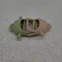 2 Packs Baby Teething Toy for 0-6 6-12 Months, Food Grade Silicone Teething Mitten, Anti Dropping Wrist Hand Teethers Baby Chew Toys for Sucking Needs, BPA Free (Green & Caramel)