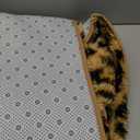 Amearea Fluffy Leopard Rug, Premium Cheetah Print Rugs, Soft Comfy Faux Fur Animal Carpet for Kids Room Bedroom, Living, Shaggy Teen Room Home Decor, Khaki 4x6 Feet