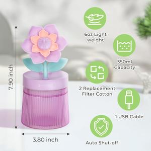 Cute Flower Mini Humidifier12