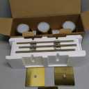 UME 3 Pack Cordless Table Lamp, Battery Operated Lamp - Portable Waterproof Rechargeable Table Lamp w/ 3 Color Temps & Stepless Dimming for Dinner, Desk, Cafe, Outdoor (Brushed Gold)