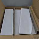 Rolling Craft Storage Cart with 2 Small Fabric Drawers & Lockable Wheels, DIY Organizer for Wrapping Paper, Paints, Brushes, Craft Supplies, Multi-Tier Craft Cart Tape Holder, 16.54x11.4x32.68 Inches