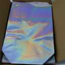 RACETOP 15 Pcs Iridescent Glossy Gift Bags Medium Size, 8x4x10 Inch Holographic Reusable Gift Bags with Handles & Sturdy Base, Ideal for Birthday, Wedding, Bachelorette, Party Favors, Holiday Goodie