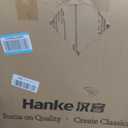 Hanke 28 Inch Luggage with Cup Holder and Charge,Top Opening Hard Shell Suitcases with Wheels and Dividers,Aluminum Frame Trunk Luggage Extra Large Suitcase with Lock for Travel,Gray, Checked-Large 28-Inch