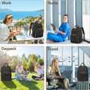 Laptop Backpack for Women Work Bag - Fits 17.3 Inch Laptop Bag Travel Work Backpack Anti-theft Bags with USB Charging Business Computer Waterproof Backpack Purse for Nurse Teacher Black
