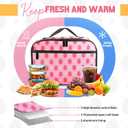 2 x Lunch Box Kids, Insulated Lunch Bag for Women Men, Cooler Reusable Cute Lunch Containers for Boy & Girls, Adults Leak Proof Large Lunch Tote Bags for School, Work, Travel, Picnic Outdoor and Beach