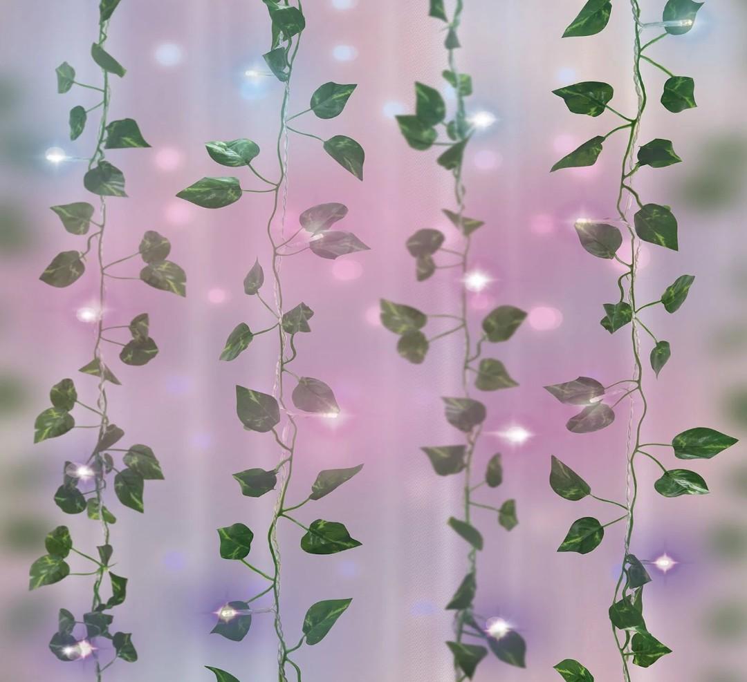LED Curtain Vine Pink Ombre 66 Leds