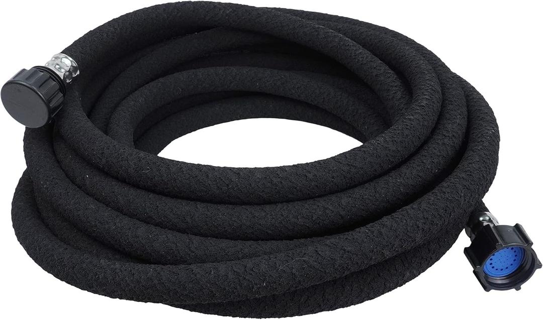 Heavy Duty Rubber Soaker Hose 1/2 in x 25 FT Dripping Water Hose 70% Water Saving Perfect for Garden Flowers Beds