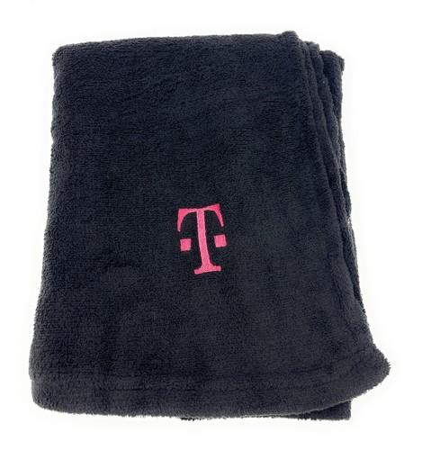 New T-Mobile Tuesdays Embroidered T Black Blanket Throw 41” x 53” New T-Mobile Tuesdays Embroidered T Black Blanket Throw 41” x 53”