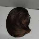 Highlight Headband Wigs for Black Women Brown Straight Short Bob wig Put On and Go bob Glueless Synthetic Hair for Daily Party Use(10inch)