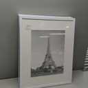 upsimples 16x20 Picture Frame Set of 5, Display Pictures 11x14 with Mat or 16 x 20 Without, Wall Gallery Poster Frames, White