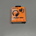 Skullcandy Push ANC Active Wireless Earbuds, Bluetooth Headphones, Noise Cancelling, 58 Hours Battery, Secure-Fit Over-Ear Hanger, Sweat and Waterproof, Microphone for iPhone Android - Black/Orange