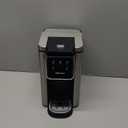 Single Serve Coffee Maker for K-Cup Pod and Grounds, Hot and Iced Coffee Maker, Strong Button Feature, 6 to 14oz Brew Sizes, 50oz Removable Tank, Up to 6.5 Inch Cup, Stainless Steel, Grey