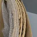 OIAHOMY Christmas Tree Collar, Wicker Holiday Tree Skirt & Stand Base Cover,Paper Rope Christmas Decor with a Bow Tie, Natural-27 inch