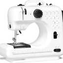 Beginner Sewing Machine, 12 Built-in Stitches with Foot Pedal, 2-Speed Control, Portable Mini Sewing Machine for Home Travel Use & Sewing Enthusiasts (black)