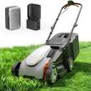 Litheli Cordless Lawn Mower 14 Inch, Brushless Motor Push Mower with Zero Maintenance, 5.0Ah Battery & Charger, Cuts up to 3000 Sq. Ft, 5-Position Height Adjustment (1-2.5 in), Lightweight Design