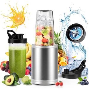 Smoothie Blender 1300W Blenders for Kitchen Portable Personal Blender for Shakes and Smoothies with 2 * 27Oz To-Go Cups & Lids Ice Crushing Smoothies Maker&Frozen Drinks Countertop Mixer Large