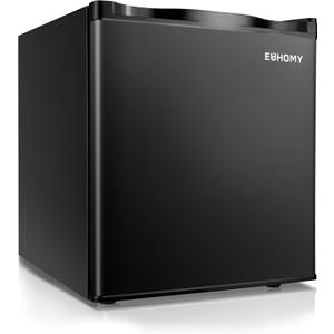 EUHOMY 1.1 Cubic Feet Mini Freezer, Countertop, Single Door Compact Upright Freezer with Reversible Door, Removable Shelves, Small freezer for Home/Dorms/Apartment/Office, New Black (1.1 CU.FT)