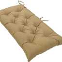SeaHome Indoor/Outdoor Bench Cushion, Waterproof Swing Seat Cushion, Outdoor Chair Cuhion, for Lounger Garden Furniture Patio Loveseat Bench (47.2" x 19.7", Khaki)