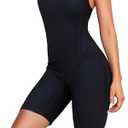 beautyin Boyleg Swimsuits for Women Racerback Athletic One Piece Bathing Suit Black XL
