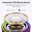 Mini Bluetooth Speaker, 2026 Ultra-Light Mini Bluetooth Speaker, IP7 Waterproof Brief Design, Small Shower Travel Speaker for Outdoor, 8H Playtime, Perfect for Backpacking, Bike, Beach & Gift Black