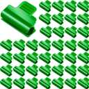 Patelai Greenhouse Clamps Film Row Cover Netting Tunnel Hoop Clip Frame Shading Net Rod Clip Greenhouse Film Clamps for Season Plant Extension Support (80 Pieces, 11 mm)