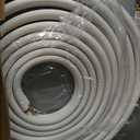 kimllier 50FT 1/4 Inch and 1/2 Inch Air Conditioning Copper Tubing Hose Extension Insulated Copper Hoses Fit for Mini Split Air Conditioner