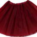 Women Tutu Skirt 5 Layers Tulle Girl Teens Fluffy Tutu Ballet Skirt Short Tulle Skirt Tutu for Women Adults Rave Costume