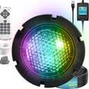1.5 Inch LED Pool Light for Inground Pools - RGBW 18W Color Changing Underwater Pool Spa Light Fits Pentair IntelliTouch/EasyTouch Control | 50Ft Cord, Remote, Transformer | 7 Colors & 9 Dynamic Modes