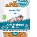 AmeizPet Anti Hairball Treats, Hairball Remedy for Cats, Cat Biscuits Hairballs Treatment - Crunchy Hairballs Cat Biscuits, 2.82 oz (80 g)