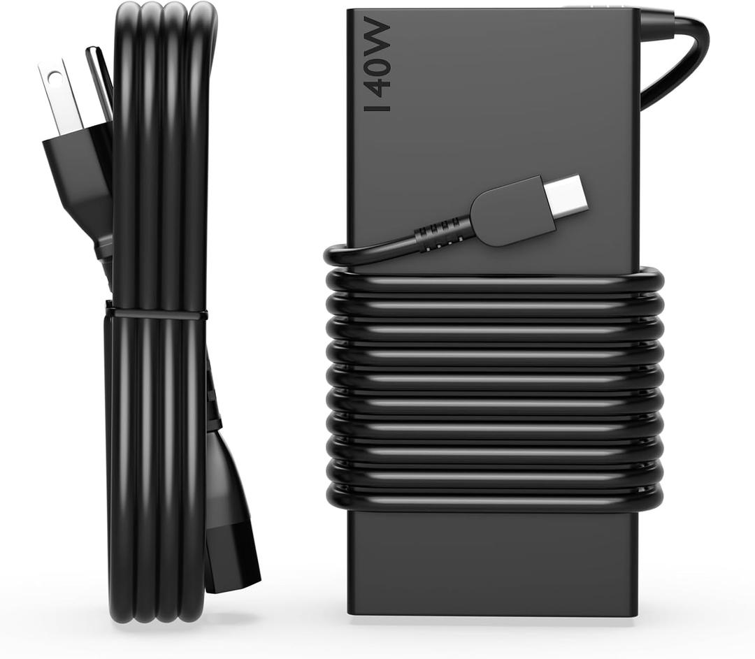 140W/180W USB-C GaN Slim Charger Compatible with Lenovo ThinkPad P16 G3 21RQ 21RR T16g 21V5 21V6 P1 G8 21Q8 21Q9 ThinkPad P16v 21RS 21RT T1g G8 21TD 21TE