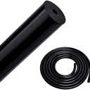 EVIL ENERGY 1/8 Silicone Vacuum Tubing Hose Line 10FT 130PSI Max Pressure Black (3mm ID)