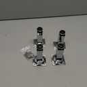 Shiny Metal Adjustable Legs | Furniture,cabinets,Table levelers feet | Leveling Foot and Screw mounting Package (Chrome Plated)