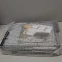 20 Panels Small Animals Playpen, 48" x 24" x 16" Transparent Pet Playpen with Waterproof Mat, Portable Plastic Enclosure Cage for Chicken/Guinea Pigs/Bunny/Ferrets/Hamsters/Hedgehogs Indoors Outdoor